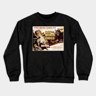 Classic Sci-Fi Lobby Card - Day the World Ended Crewneck Sweatshirt